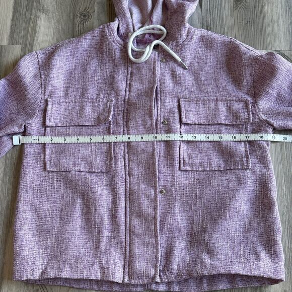 Avec Les Filles Anthropologie Pink Military Zip Up/button Up Jacket Size XS - Picture 7 of 11